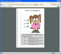 Loopy Lou's Spelling Test